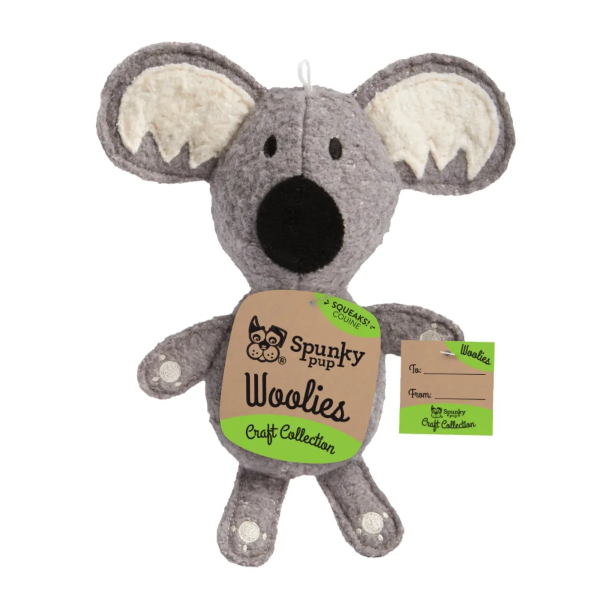 Spunky Pup Dog Toy Mini Woolies Koala - Image 2